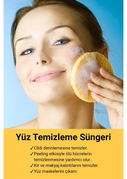 Yüz Temizleme Süngeri Doğal Makyaj Temizleme Süngeri Makeup Remover Sponges