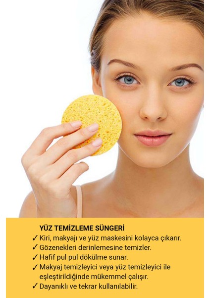 Yüz Temizleme Süngeri Doğal Makyaj Temizleme Süngeri Makeup Remover Sponges