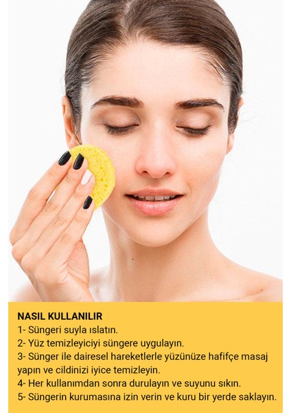 Yüz Temizleme Süngeri Doğal Makyaj Temizleme Süngeri Makeup Remover Sponges