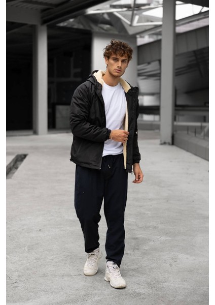 He Tam Fermuar Kürklü Mont 01 Siyah fiyatları