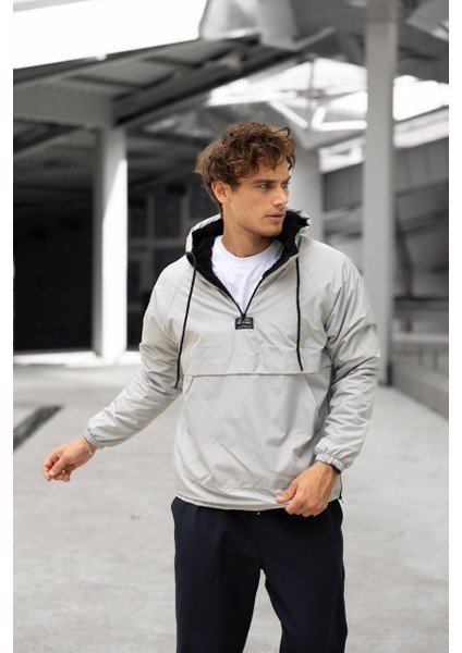 He Kanguru Kürklü Mont 01 Gri fırsatları