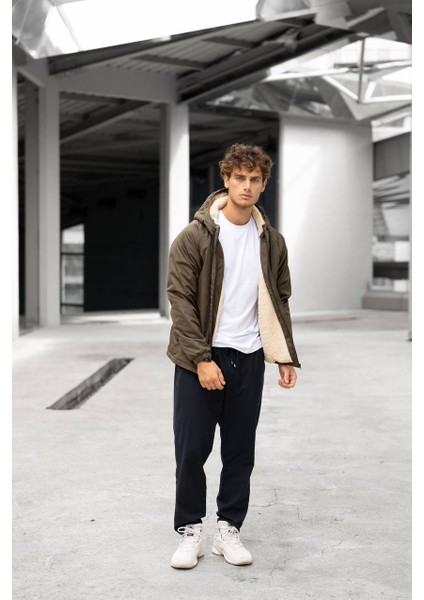 He Tam Fermuar Kürklü Mont 01 Haki fiyatları