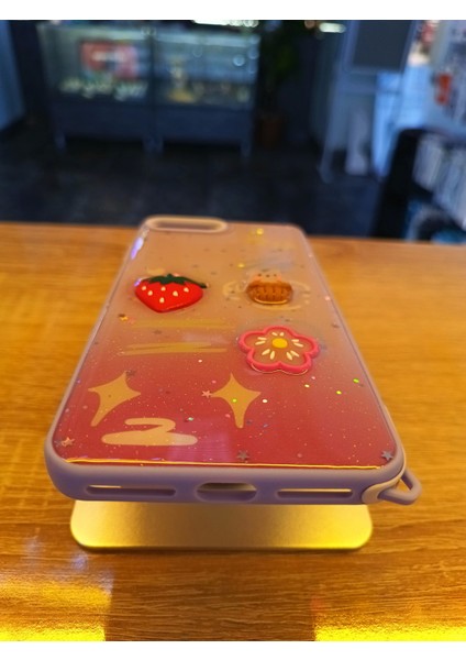 iPhone 7 Plus/8 Plus Uyumlu Kabartma Figürlü Darbe Korumalı Kapak Çilek Kılıf fiyatları