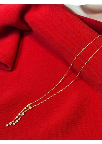 Özel Tasarım Taşlı Gold Zincir Kolye modelleri