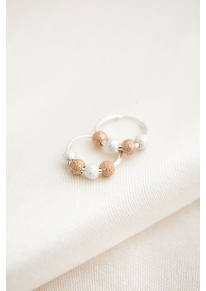 Tekno Trust Kadın Dorika Top Detaylı Halka Model 925 Ayar Gümüş Küpe modelleri