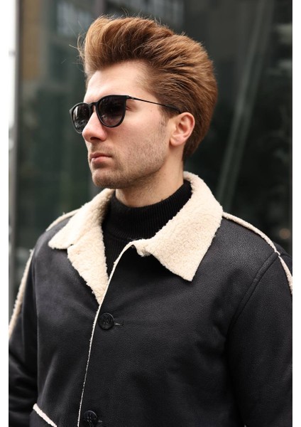 Marco Nubuk Kürklü Mont Siyah fiyatları