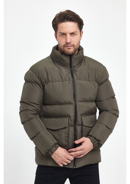 Marco Cepli Kapaklı Şişme Mont Haki fiyatları