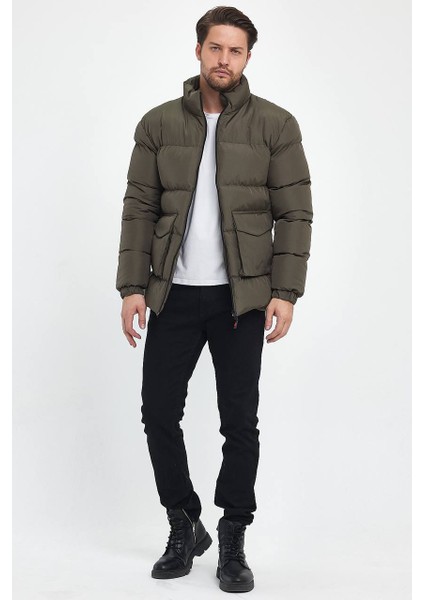 Marco Cepli Kapaklı Şişme Mont Haki modelleri