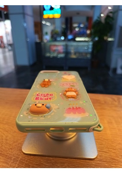 iPhone 7 Plus/8 Plus Uyumlu Kabartma Figürlü Darbe Korumalı Kapak Little Bear Kılıf fiyatları