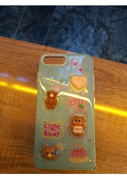 iPhone 7 Plus/8 Plus Uyumlu Kabartma Figürlü Darbe Korumalı Kapak Little Bear Kılıf modelleri