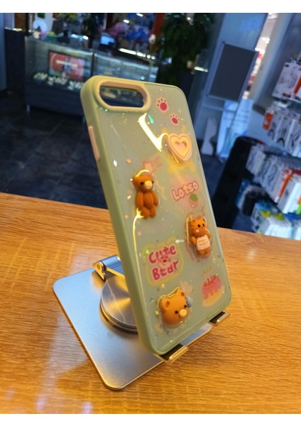 iPhone 7 Plus/8 Plus Uyumlu Kabartma Figürlü Darbe Korumalı Kapak Little Bear Kılıf fırsatları