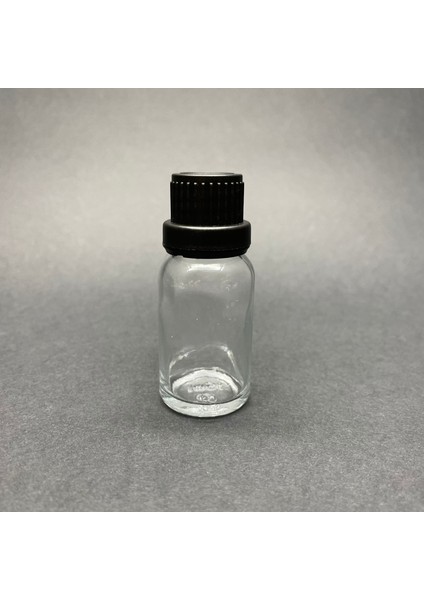 10 ml Şeffaf, İçten Damlalıklı Kapak, 12 Adet Siyah Da mlatmalı Kapak, Esans Şişesi, Boş Şişe, Aroma Şişesi