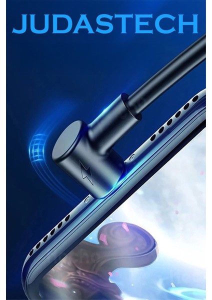 J8 Type-C 90 Derece 5A/100W Şarj Kablosu -3mt