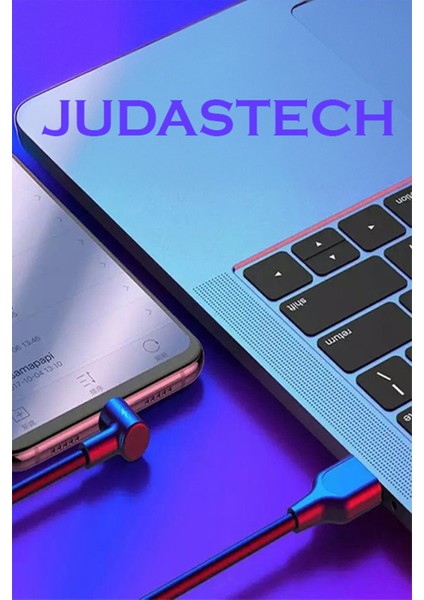 J8 Type-C 90 Derece 5A/100W Şarj Kablosu -3mt