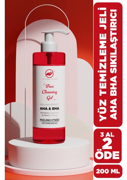 Aha & Bha Peeling Etkisi Yüz Temizleme Jeli 200 ml