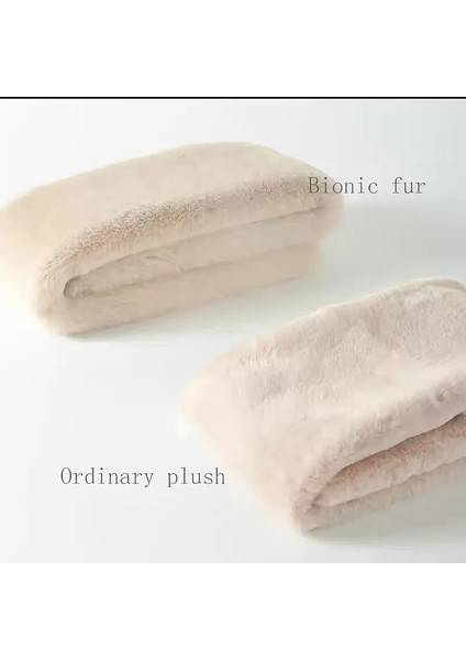 Kaşkol Boyunluk Atkı Peluş Kürkü Atkı Önlük, Yumuşak Tüm Soğuk Koruma Boyun Kalınlaştırılmış modelleri