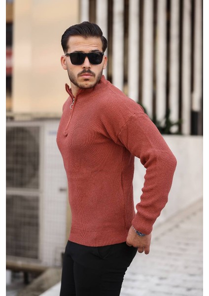 Selanik Yarım Fermuar Kazak Kiremit fiyatları