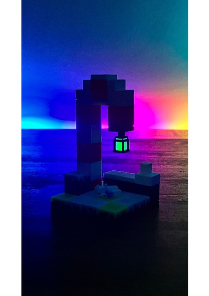 Işığı Emen Minecraft Yılbaşı Temalı Ada Gece Parlayan Figür Seti Hediyelik - 4x4 Boyutunda fiyatları