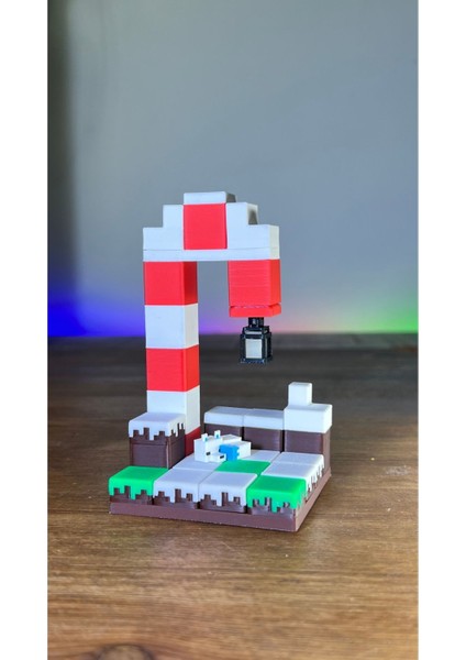 Işığı Emen Minecraft Yılbaşı Temalı Ada Gece Parlayan Figür Seti Hediyelik - 4x4 Boyutunda fırsatları