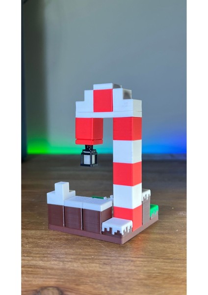 Işığı Emen Minecraft Yılbaşı Temalı Ada Gece Parlayan Figür Seti Hediyelik - 4x4 Boyutunda indirimleri