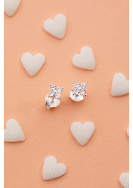 Tekno Trust Minimal 925 Ayar Gümüş Çocuk Küpesi