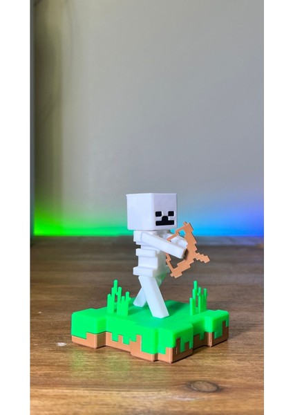 Minecraft Iskelet ve Creeper Ada Hediyelik Figür