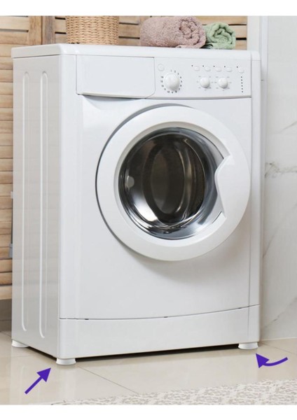 4 Adet Vantuzlu Titreşim Önleyici Çamaşır Bulaşık Makinesi Buzdolabı Eşya Yükseltici Ayak 4’lü Set modelleri