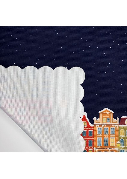 Yılbaşı Gecesi Desenli Lazer Kesim Fırın Örtüsü