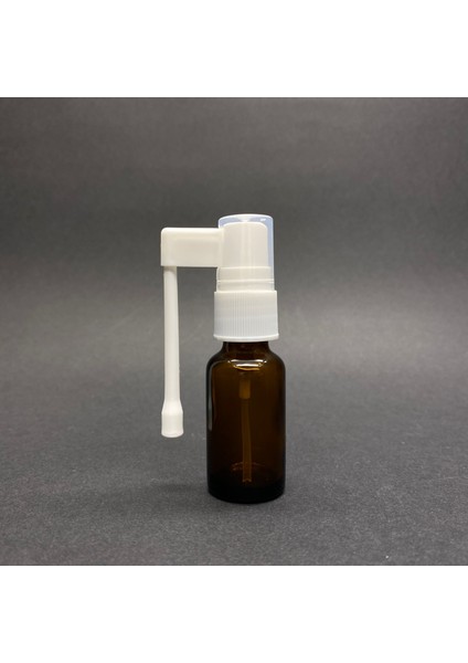10 ml Kahverengi Ağız Spreyli Şişe, 12 Adet, Oral Sprey, Ecza Şişesi, Boş Cam Şişe