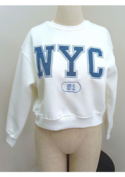 5553 Nyc Sweat Beyaz