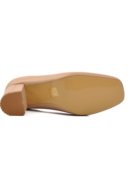 Bej Cilt Kadın Topuklu Ayakkabı indirimleri