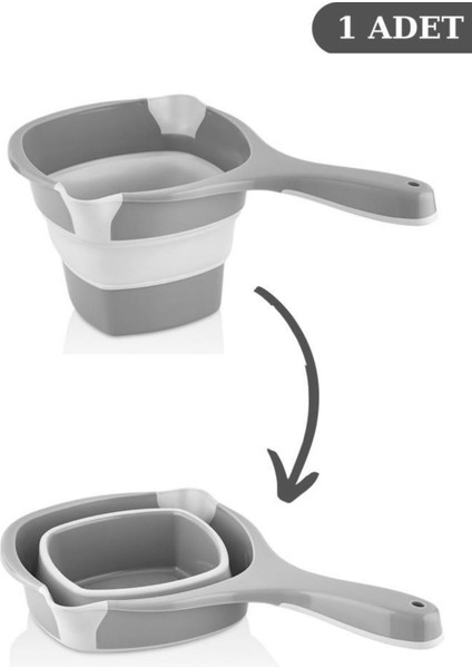 Katlanabilir Maşrapa, Akordiyon Iki Uçlu Saplı Maşrapa Gri fiyatları