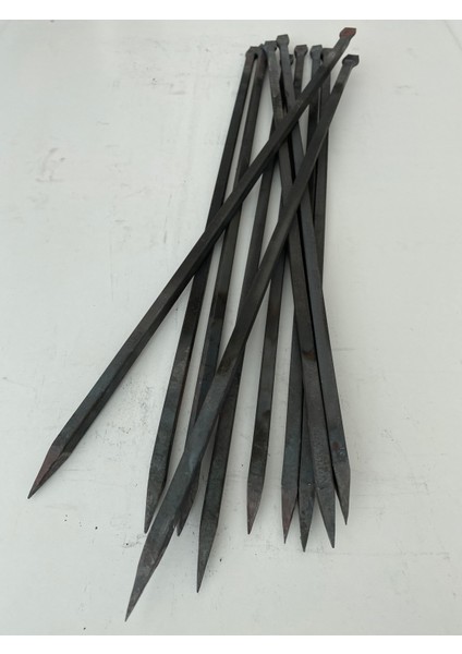 Silme Demir - 6 mm Kare Patlıcan Şişi - 6 Adet