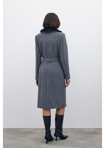 Kürklü Kaşe Uzun Kaban 1575-6527 indirimleri