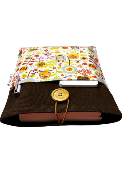 Kitap Kılıfı / Tablet Kılıfı / Ebook Kılıfı / Çok Amaçlı Kılıf ( Baykuşlar , Çiçekler ) indirimleri