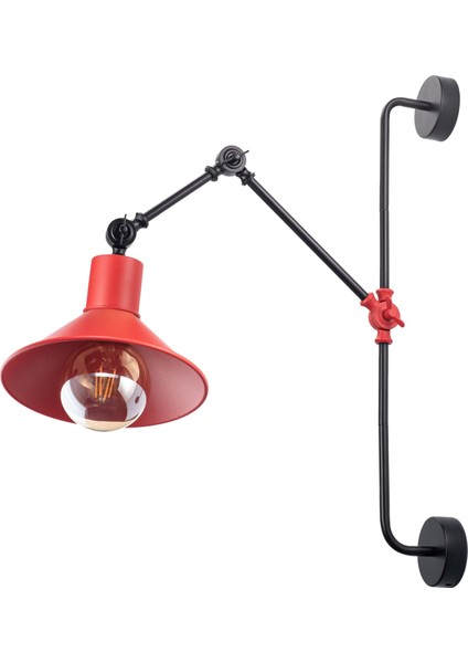 Vintage Retro Endüstriyel Tarzda Metal Duvar Lambası - Modern ve Rustik Masa Üstü Aydınlatma - 16