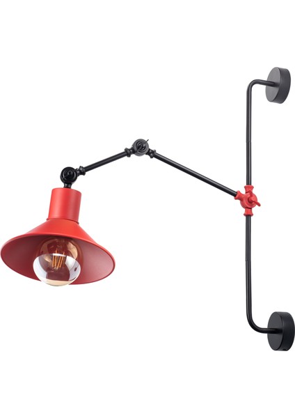 Vintage Retro Endüstriyel Tarzda Metal Duvar Lambası - Modern ve Rustik Masa Üstü Aydınlatma - 16