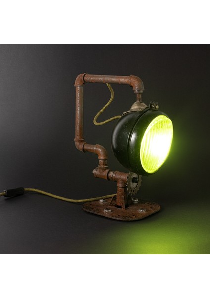 Vintage Retro Endüstriyel Tarzda Metal Masa Lambası - Modern ve Rustik Masa Üstü Aydınlatma - 10