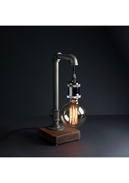 Vintage Retro Endüstriyel Tarzda Metal Masa Lambası - Modern ve Rustik Masa Üstü Aydınlatma - 3
