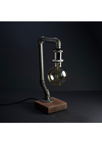 Vintage Retro Endüstriyel Tarzda Metal Masa Lambası - Modern ve Rustik Masa Üstü Aydınlatma - 3