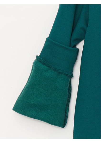 Lcw Kids Yeşil Bisiklet Yaka Baskılı Uzun Kollu Erkek Çocuk Sweatshirt modelleri