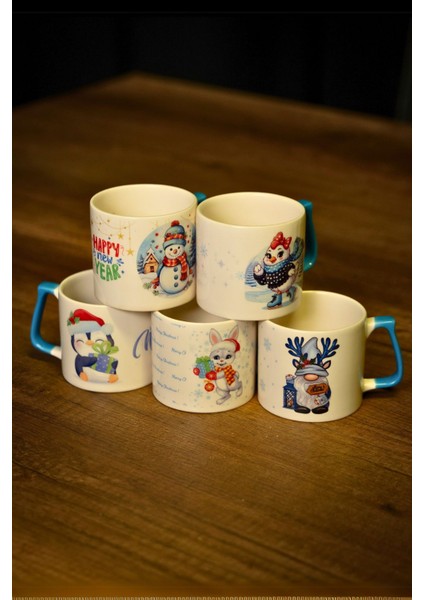Hediye Yılbaşı Merry Christmas Penguen Temalı Seramik Kupa Bardak 225 ml fiyatları