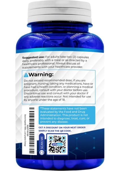 Diosmin Hesperidin 1000mg – 180 Capsules – 90 Day Supply.usa fiyatları