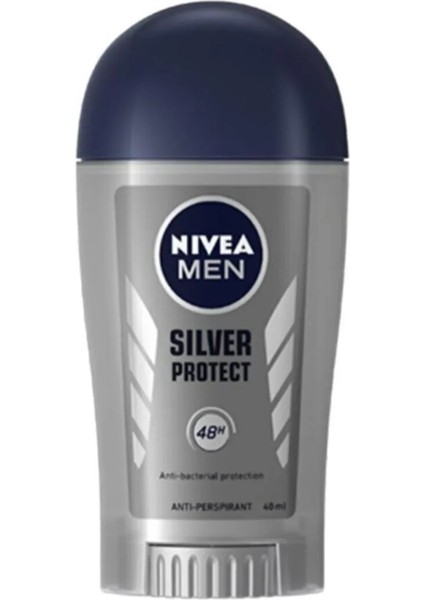 Nivea Men Stick Silver Protect Erkek 40ML