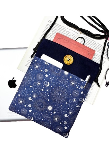 Askılı - Kitap / Tablet / Ebook Çantası – Çıkarılabilir Askı ( Celestial , Ay , Güneş , Astroloji ) fiyatları