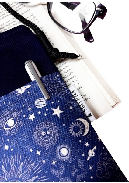 Askılı - Kitap / Tablet / Ebook Çantası – Çıkarılabilir Askı ( Celestial , Ay , Güneş , Astroloji ) modelleri