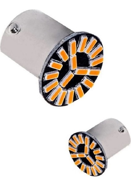 Tek Duy 1156 18 LED Ampul Turuncu Sinyal Olarak Kullanılabilir