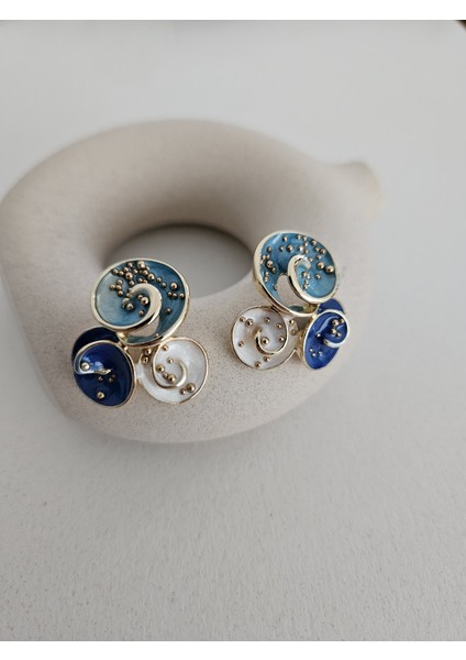 Mavi Sarmal Küpe indirimleri