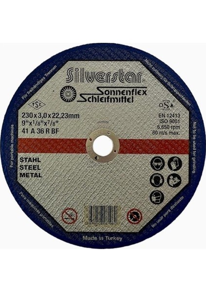 Kesme Taşı 230*3 25 Adet