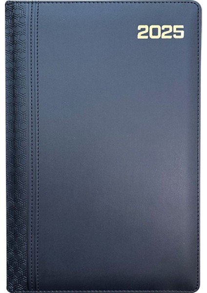 Tekno Trust 16X24 cm Termo Deri Günlük 2025 Ajanda Siyah